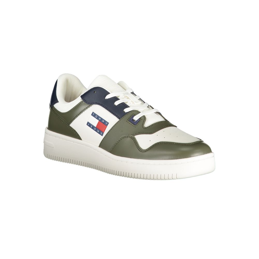 Baskets Tommy Hilfiger en cuir vert pour homme