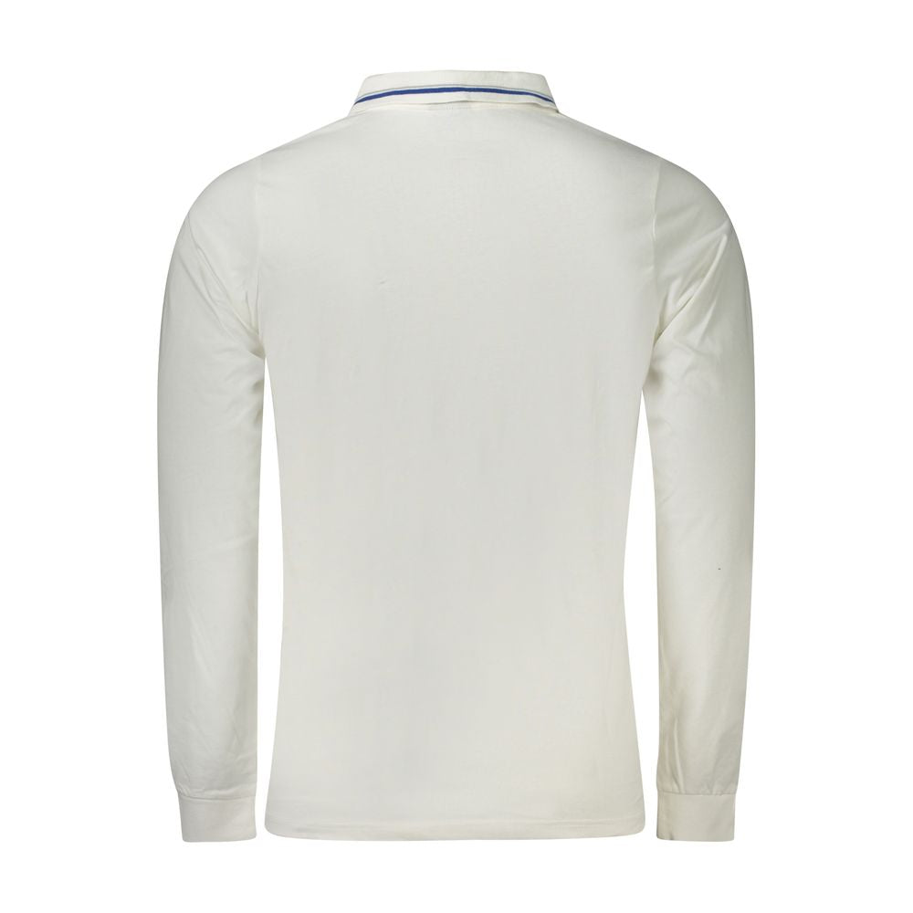Norwegen 1963 Weißes Poloshirt aus Baumwolle für Herren
