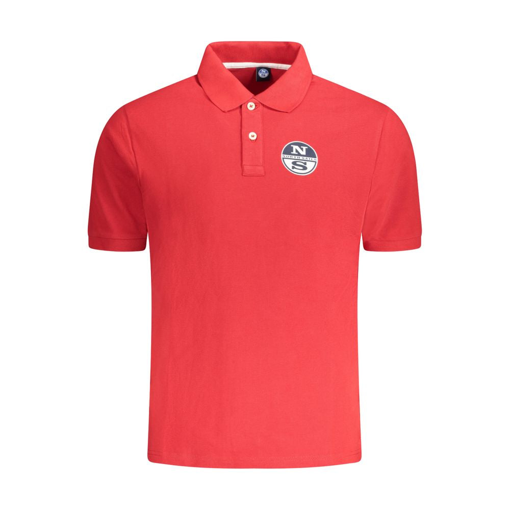 North Sails Herren Poloshirt aus roter Baumwolle