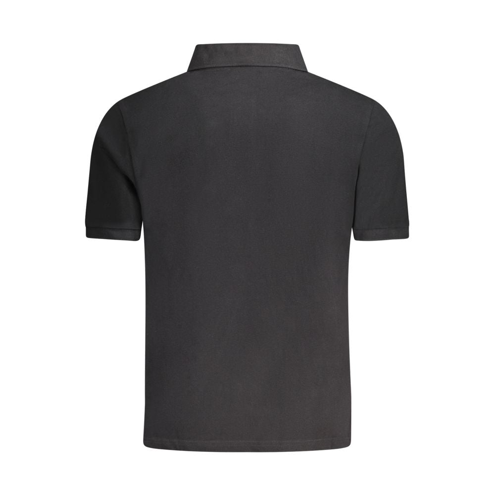 North Sails Herren-Poloshirt aus schwarzer Baumwolle