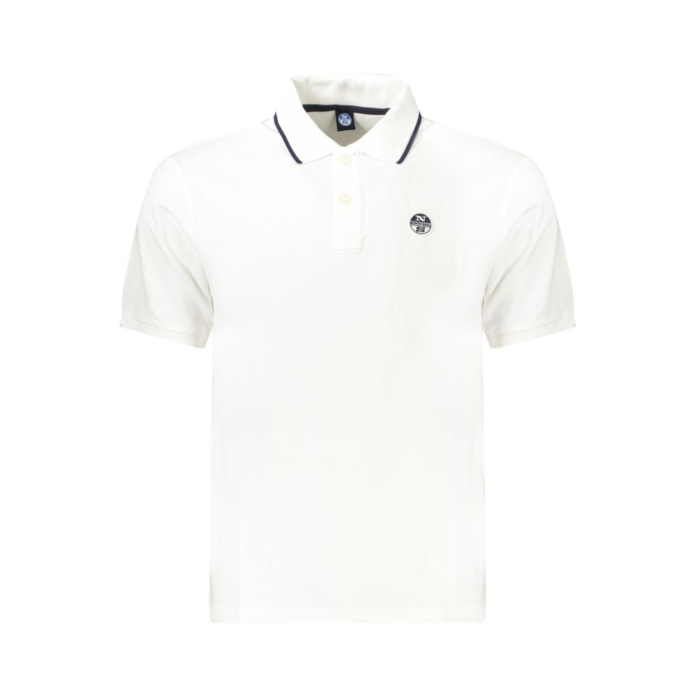 North Sails Herren-Poloshirt aus weißer Baumwolle