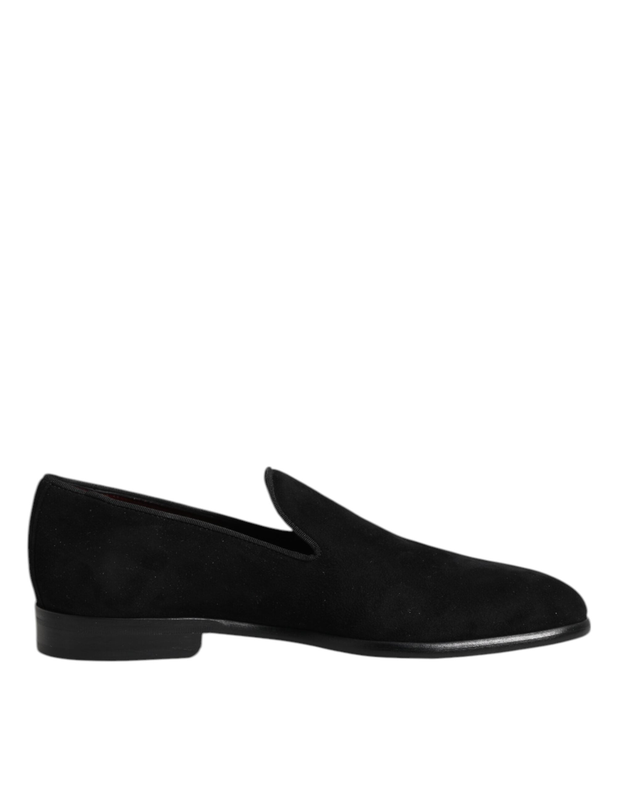 Mocassins à enfiler en daim noir Dolce &amp; Gabbana Chaussures habillées