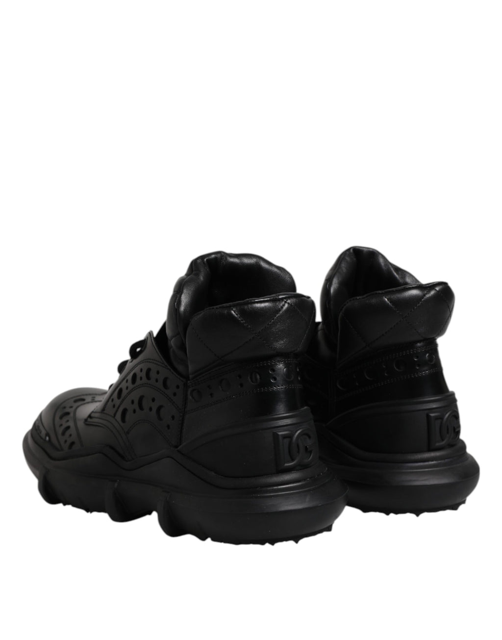 Dolce &amp; Gabbana Schwarze Leder Casual Herren Stiefeletten Schuhe