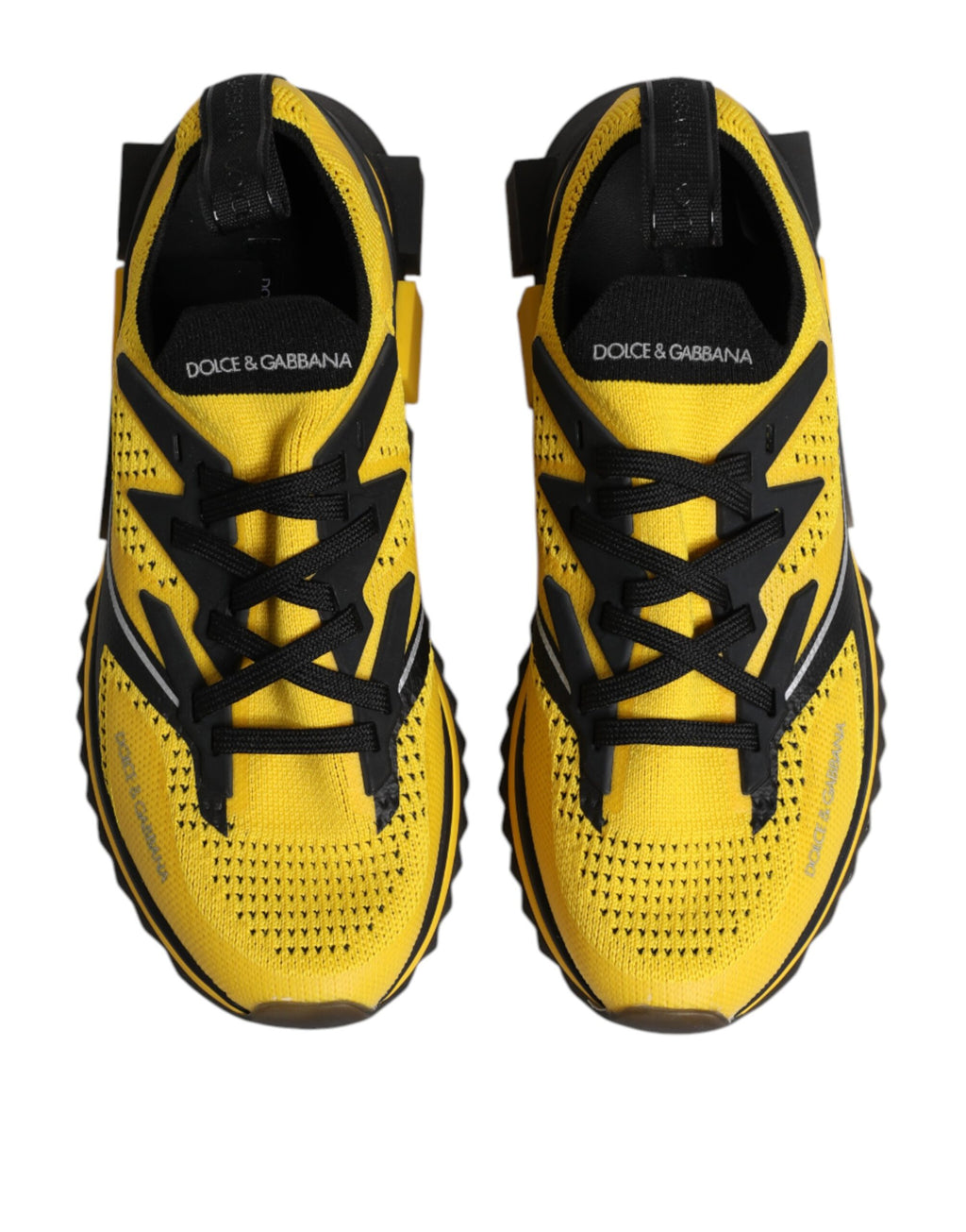 Baskets de sport extensibles jaunes Dolce &amp; Gabbana SORRENTO
