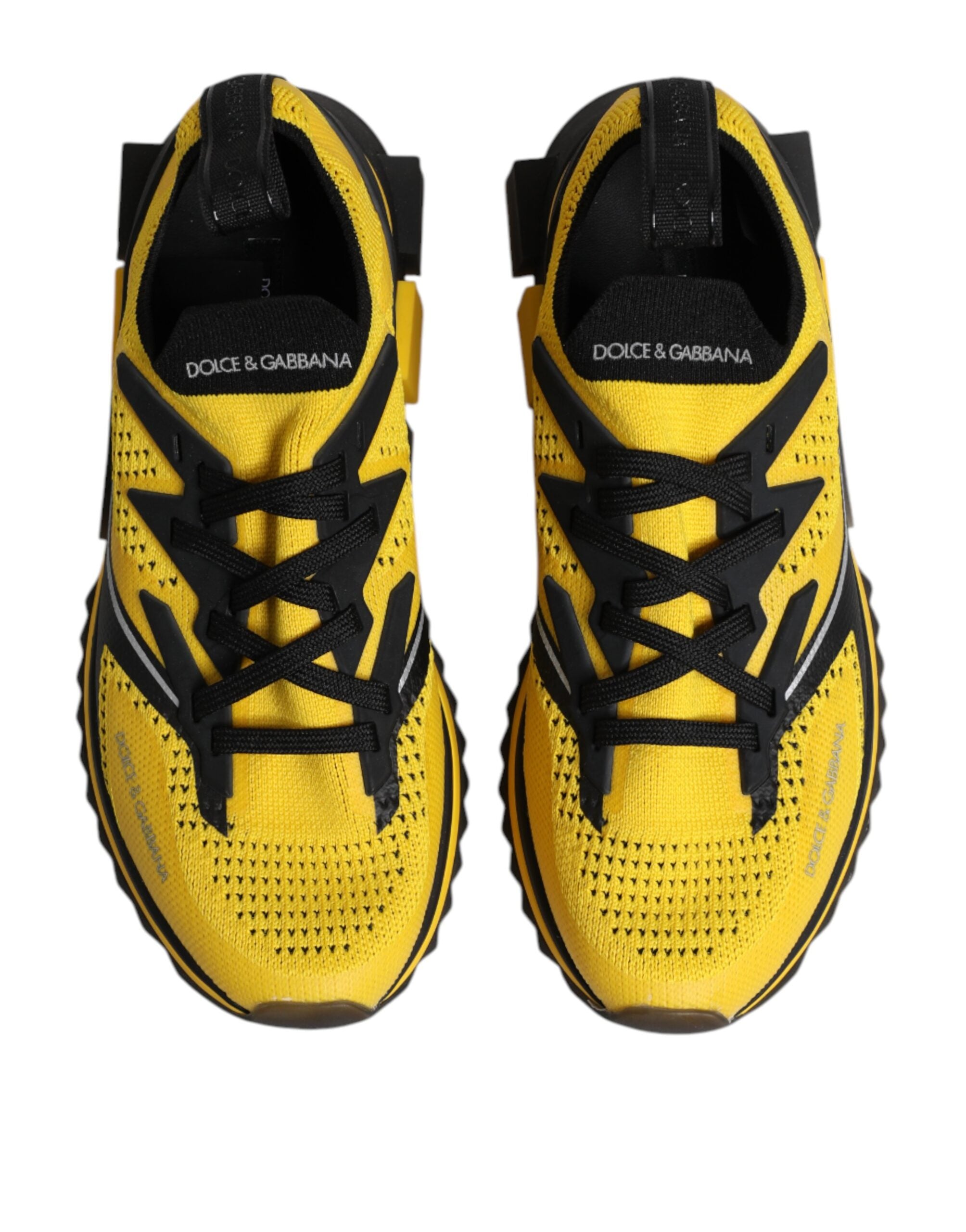 Baskets de sport extensibles jaunes Dolce &amp; Gabbana SORRENTO