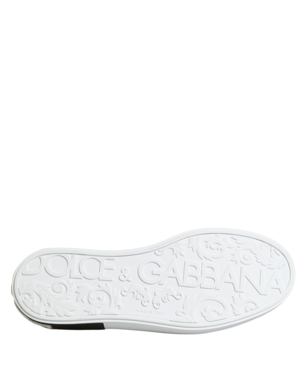 Dolce & Gabbana Red Logo Low Top Slip On Men Sneakers Shoes