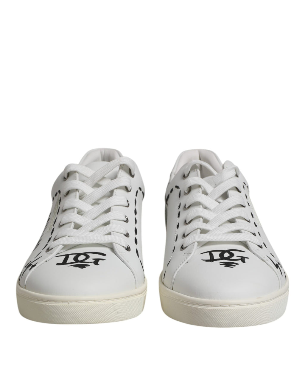 Baskets Dolce &amp; Gabbana en cuir de veau blanc London pour homme