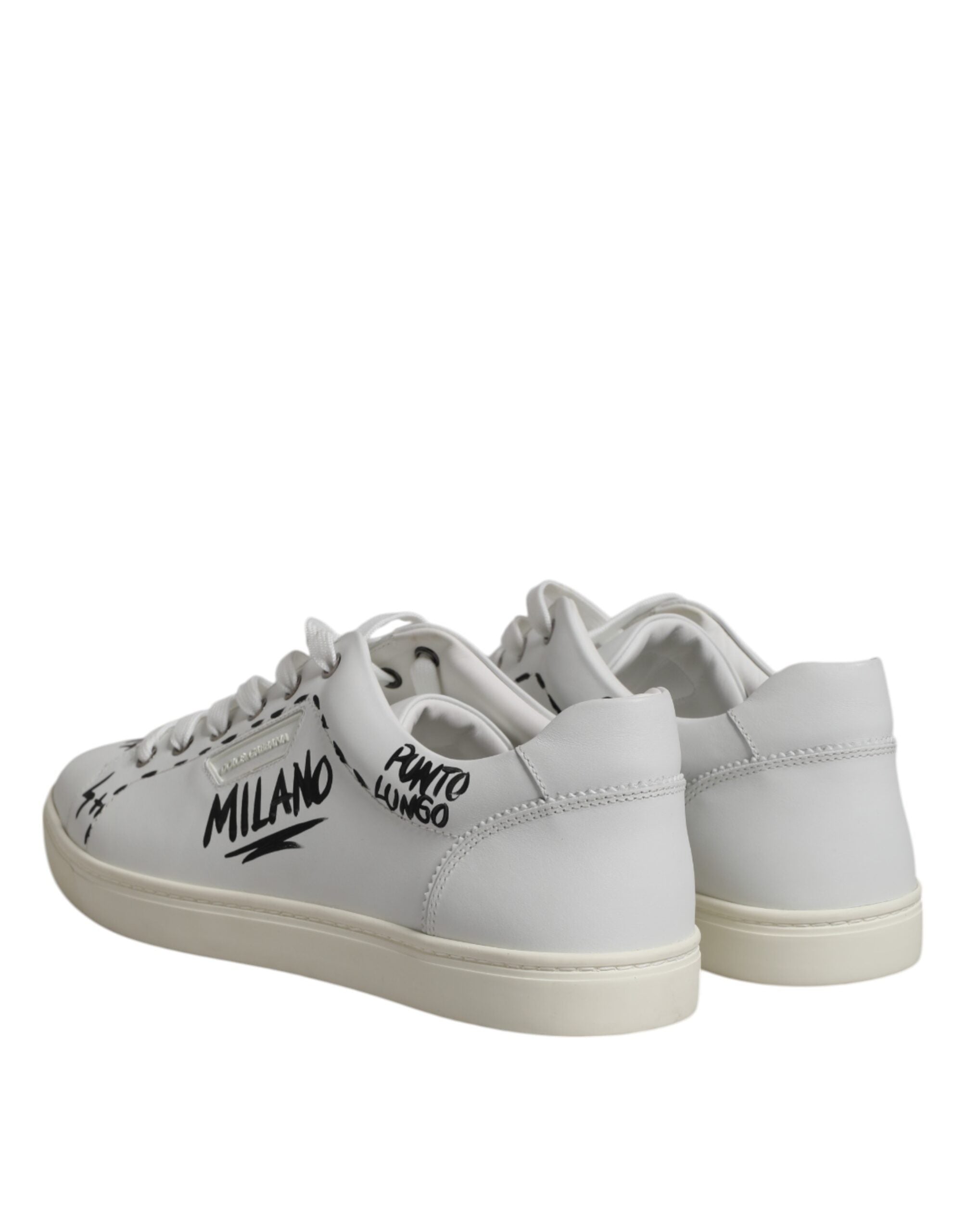 Baskets Dolce &amp; Gabbana en cuir de veau blanc London pour homme