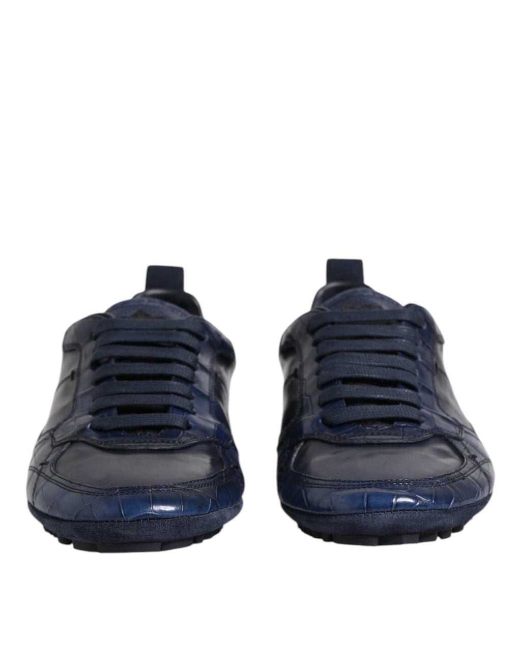 Baskets basses Dolce &amp; Gabbana en cuir bleu foncé pour homme