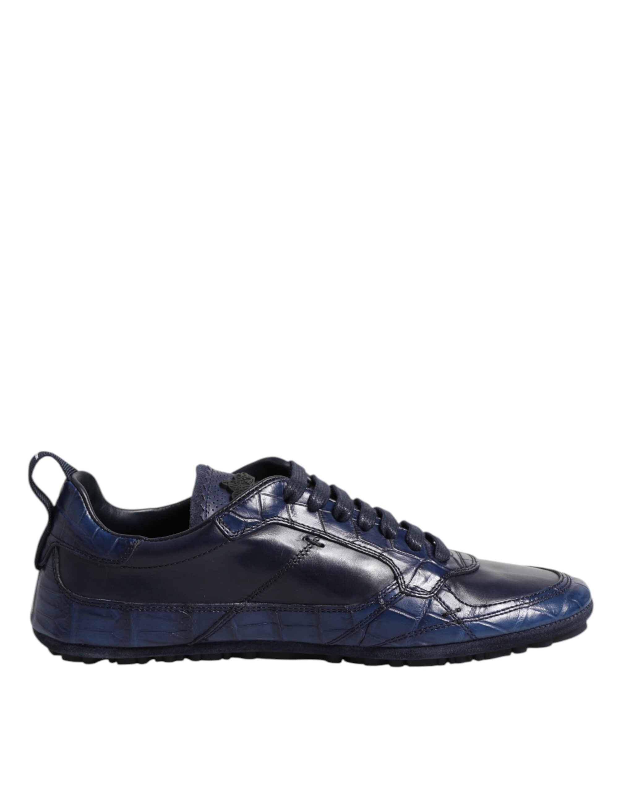 Baskets basses Dolce &amp; Gabbana en cuir bleu foncé pour homme