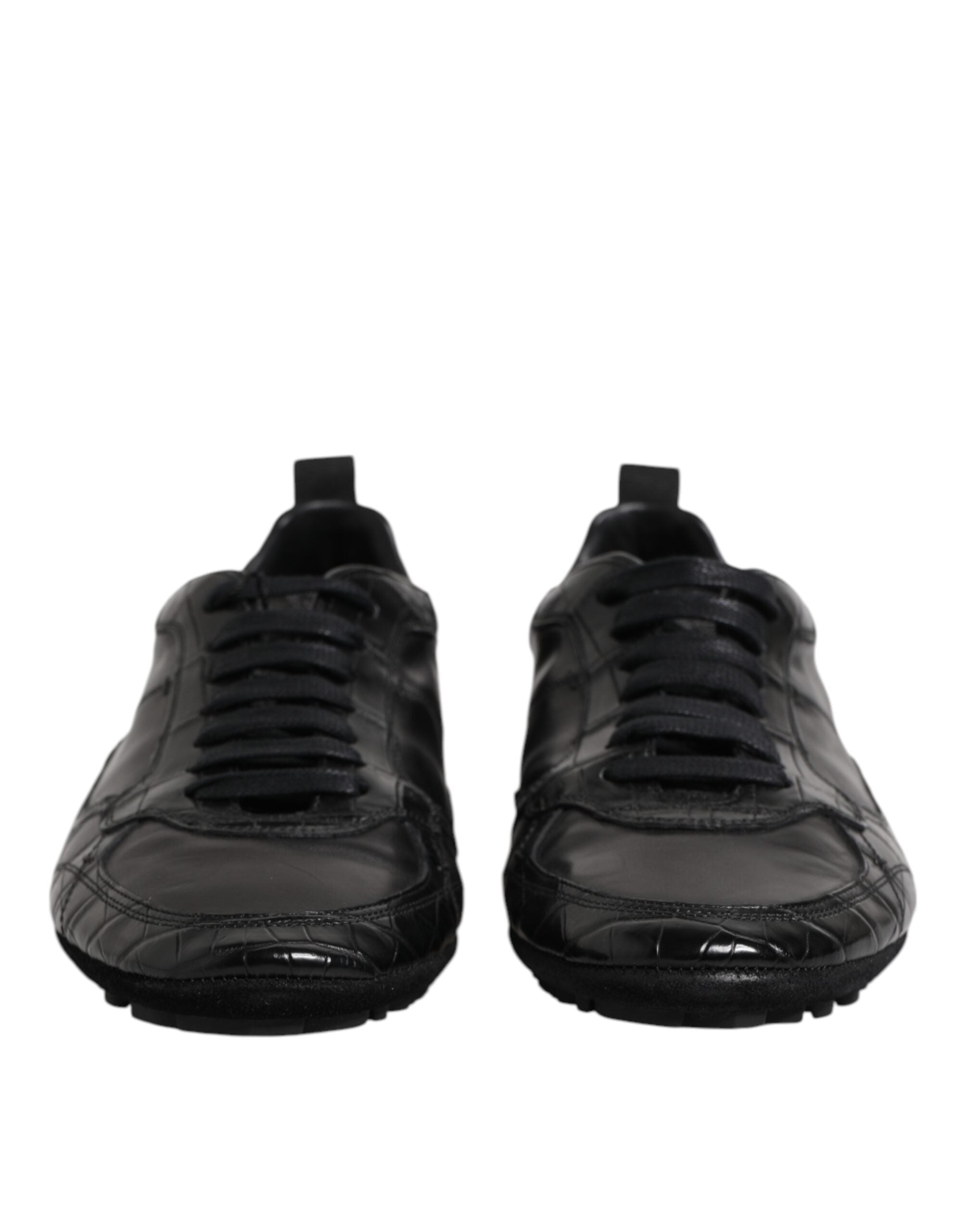 Baskets basses Dolce &amp; Gabbana en cuir exotique noir