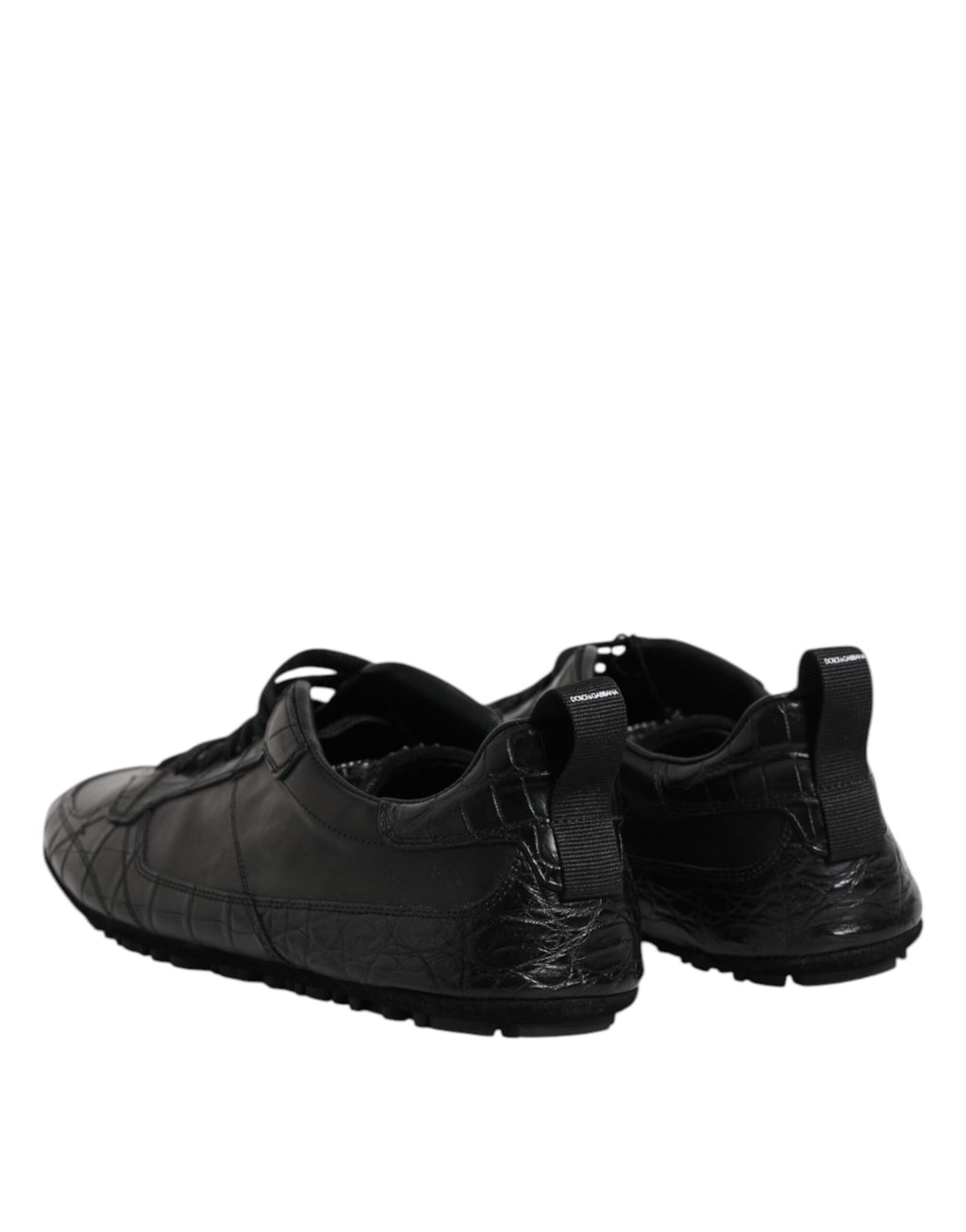Baskets basses Dolce &amp; Gabbana en cuir exotique noir