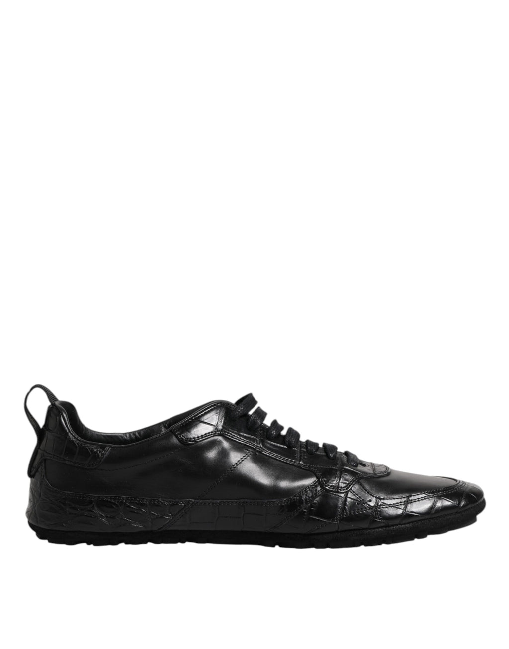 Baskets basses Dolce &amp; Gabbana en cuir exotique noir
