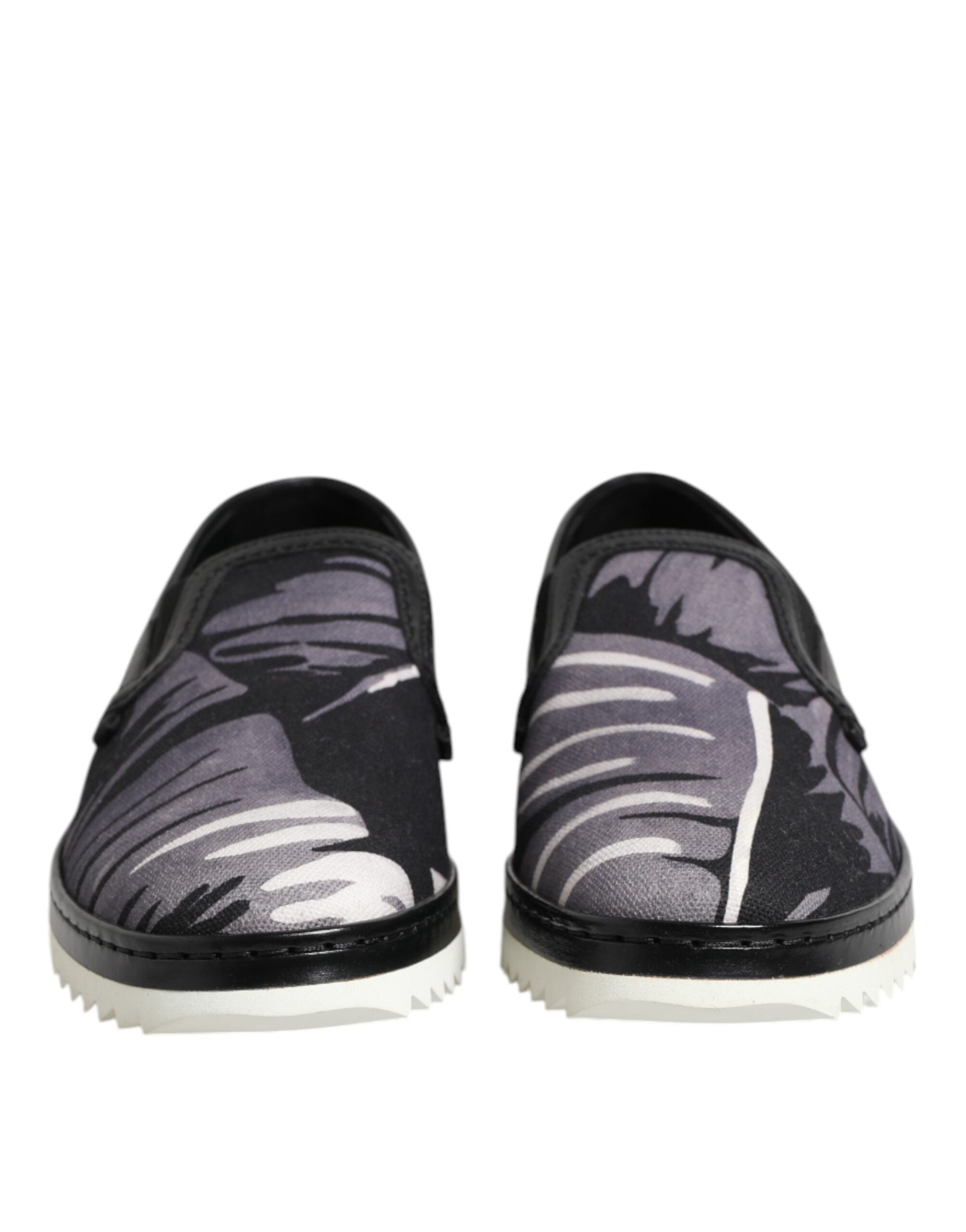 Baskets noires tropicales à enfiler pour homme Dolce &amp; Gabbana