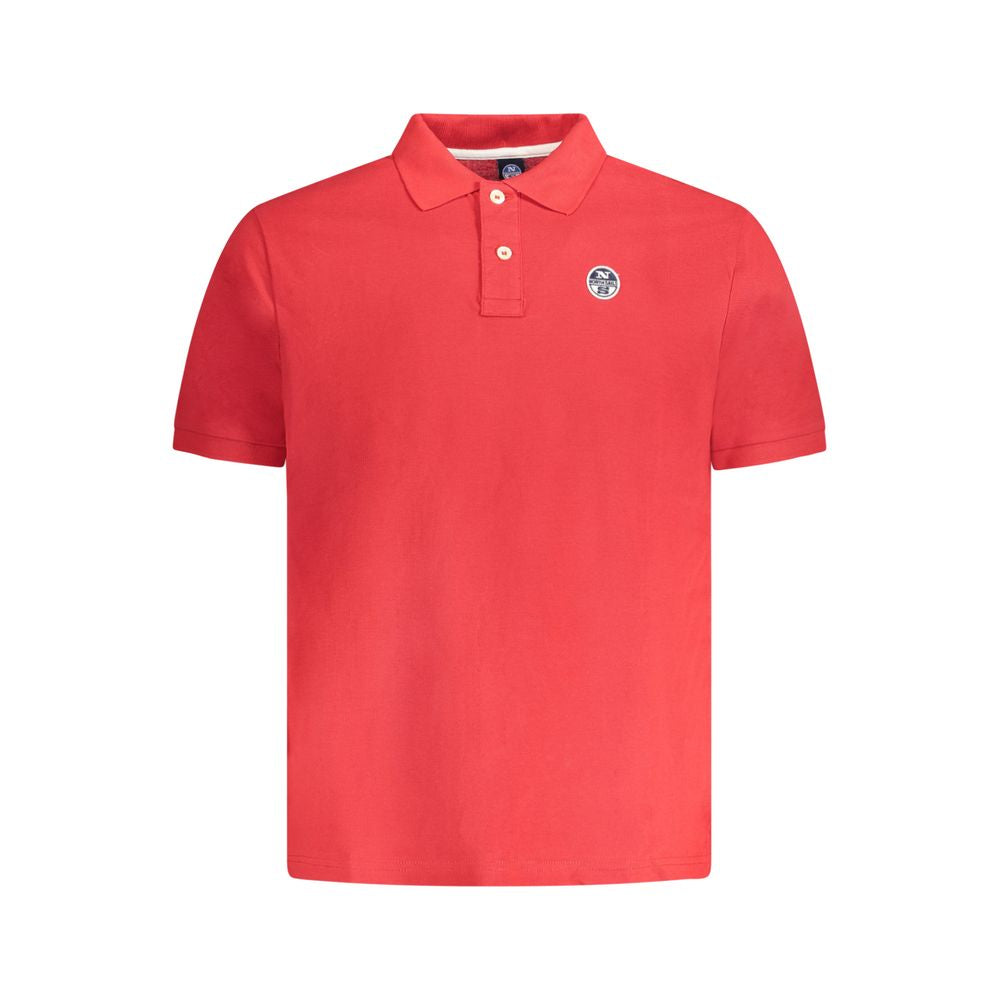 North Sails Herren Poloshirt aus roter Baumwolle