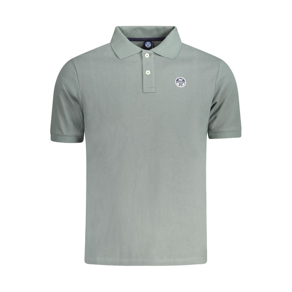 North Sails Herren Poloshirt aus grüner Baumwolle