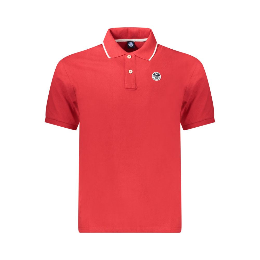 North Sails Herren Poloshirt aus roter Baumwolle