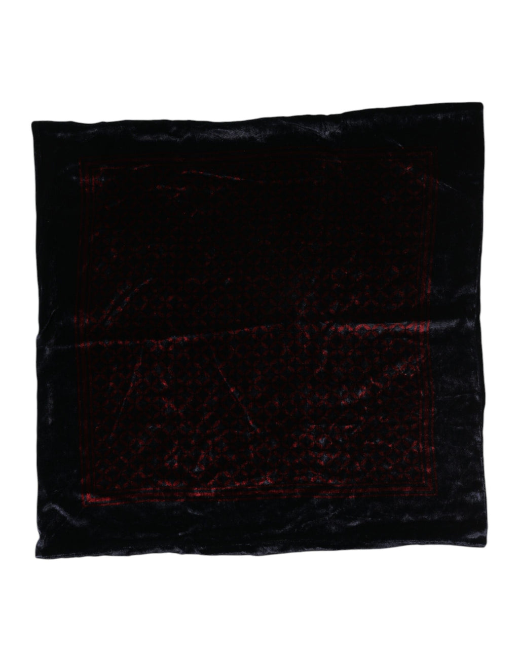 Dolce &amp; Gabbana Schwarz-Roter Viskose-Foulardschal für Herren