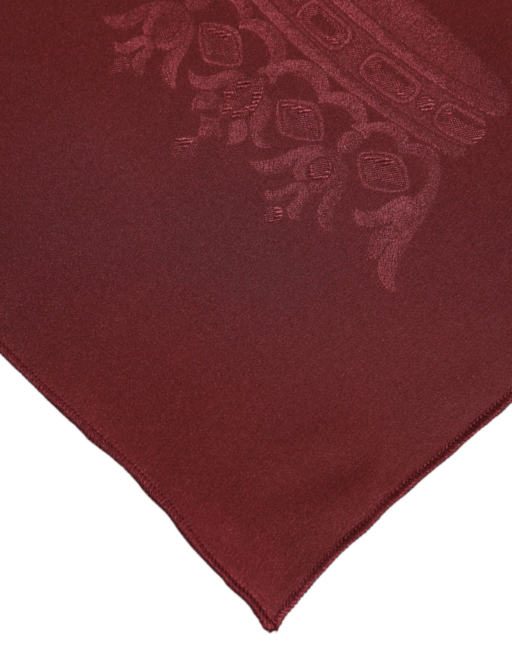 Foulard carré en soie marron Dolce &amp; Gabbana pour homme