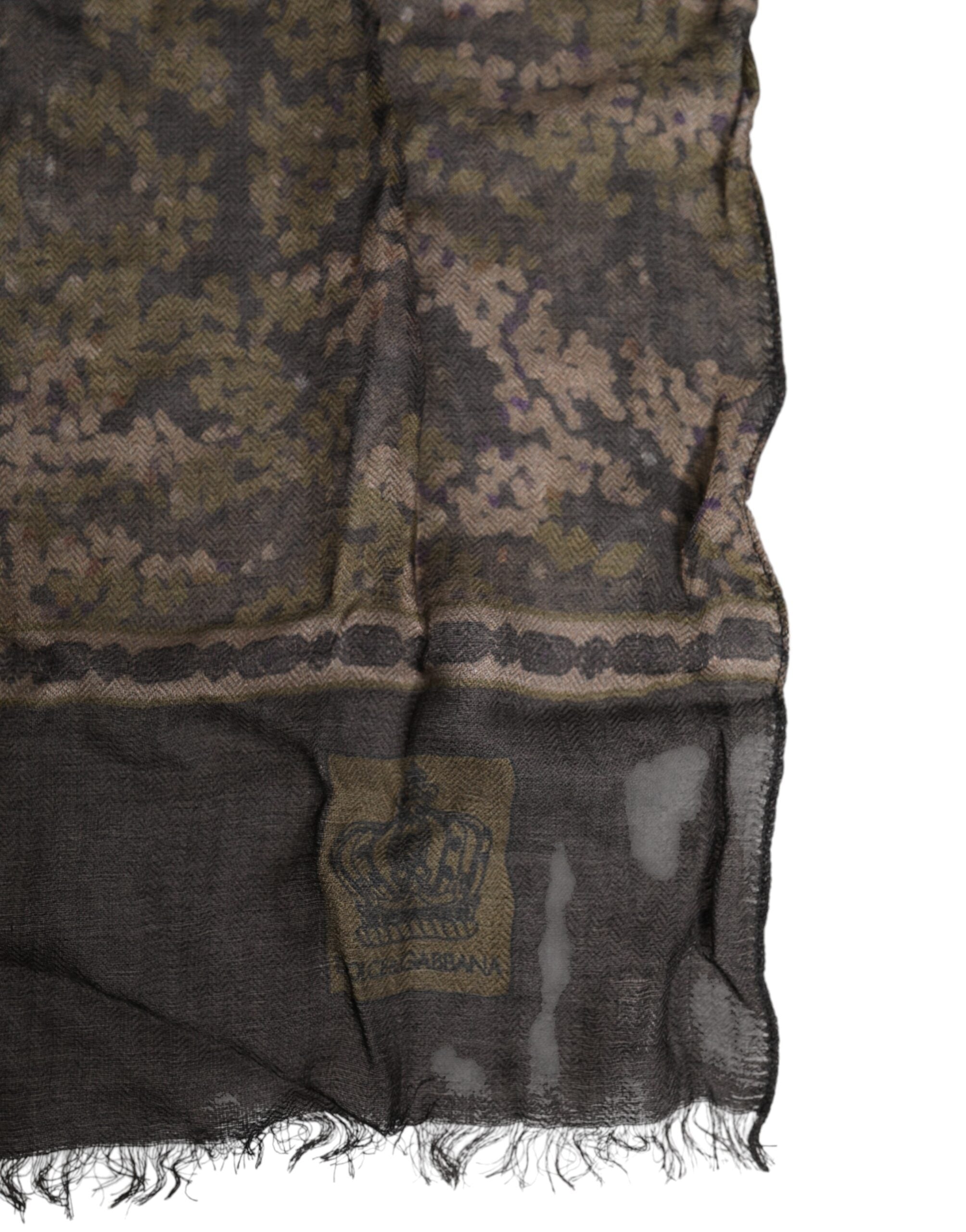 Dolce &amp; Gabbana – Halswärmer mit Camouflage-Muster, Foulard-Schal