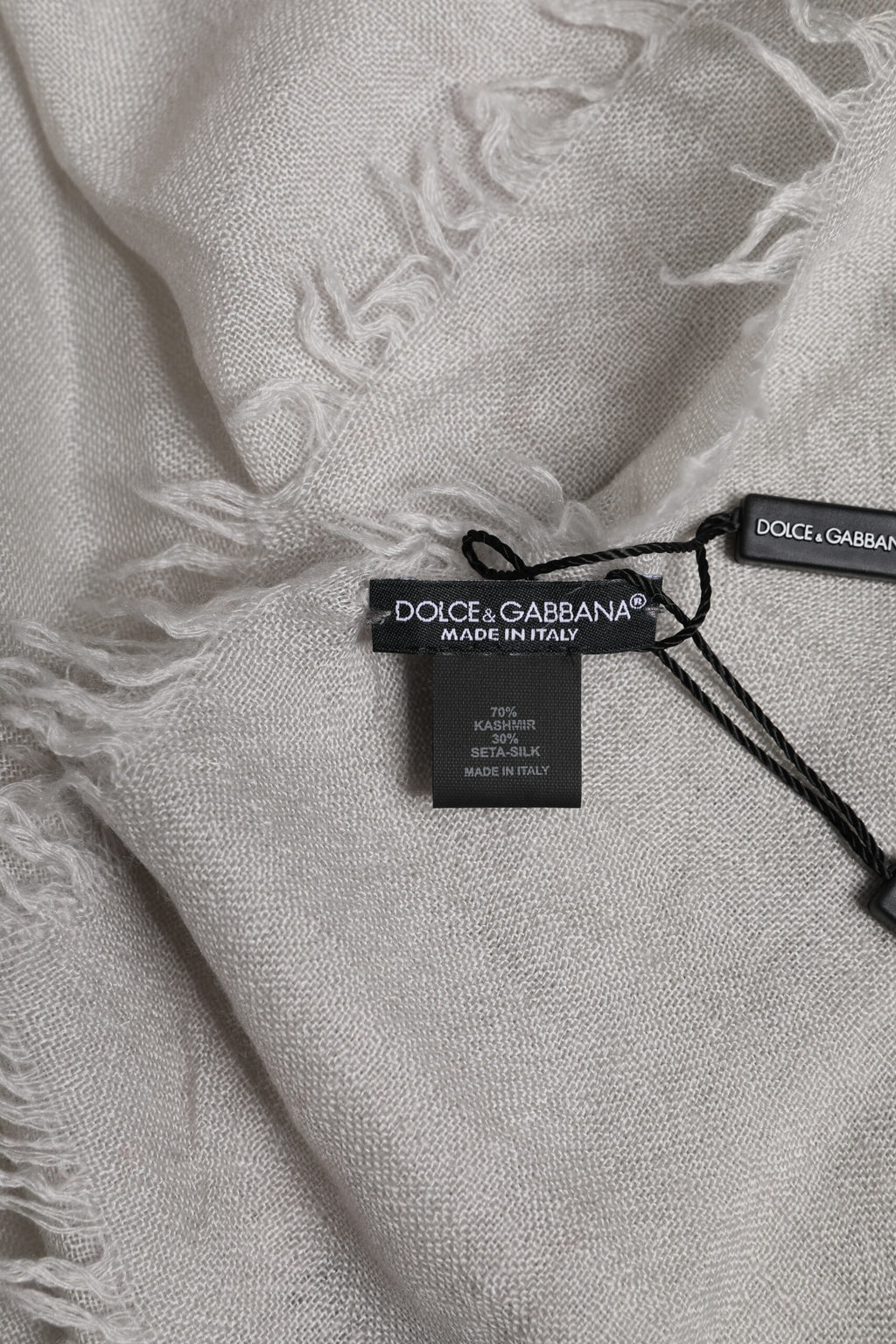 Dolce &amp; Gabbana Grauer DG Crown Halswärmer Wickelschal