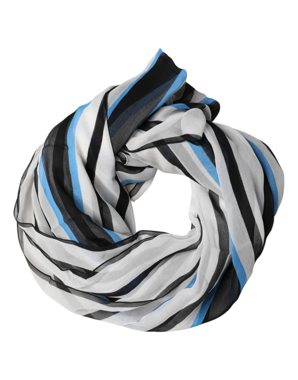 Foulard cache-cou à rayures multicolores Dolce &amp; Gabbana
