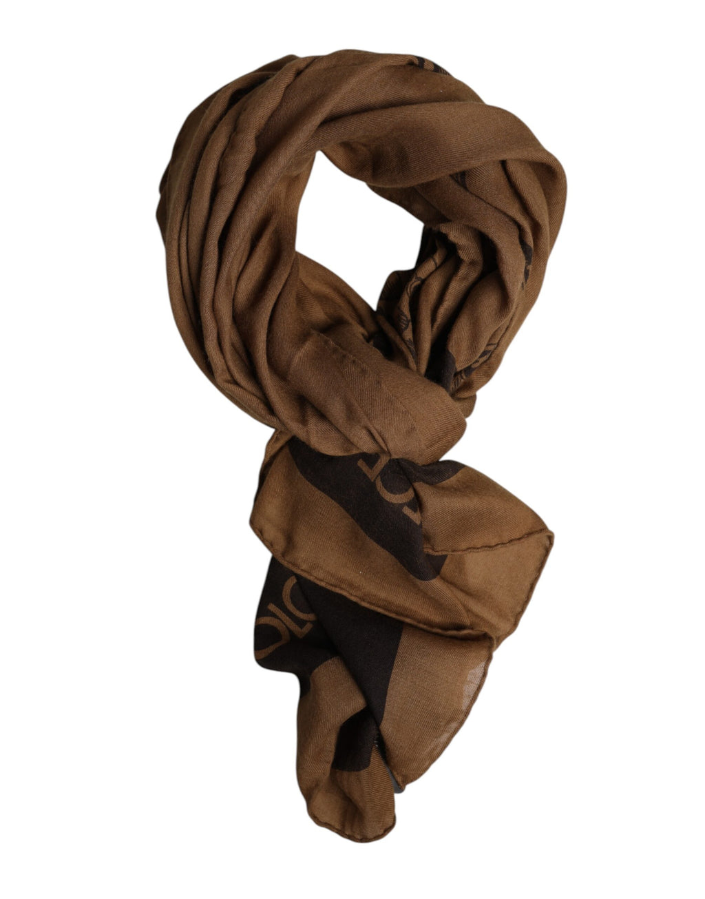 Foulard Dolce &amp; Gabbana marron DG Crown pour homme