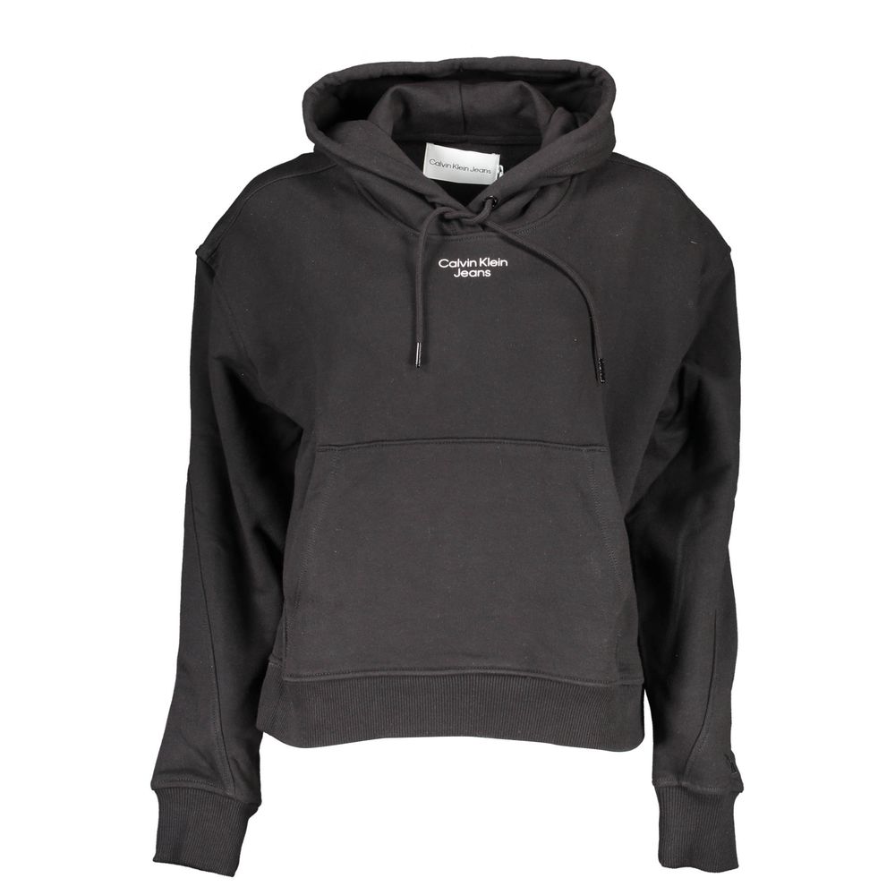 Calvin Klein Damen Pullover aus schwarzer Baumwolle