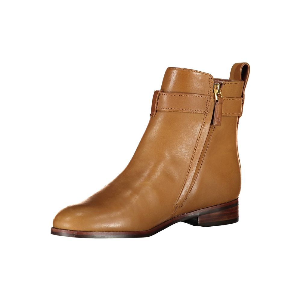 Bottes en cuir marron Ralph Lauren pour femme