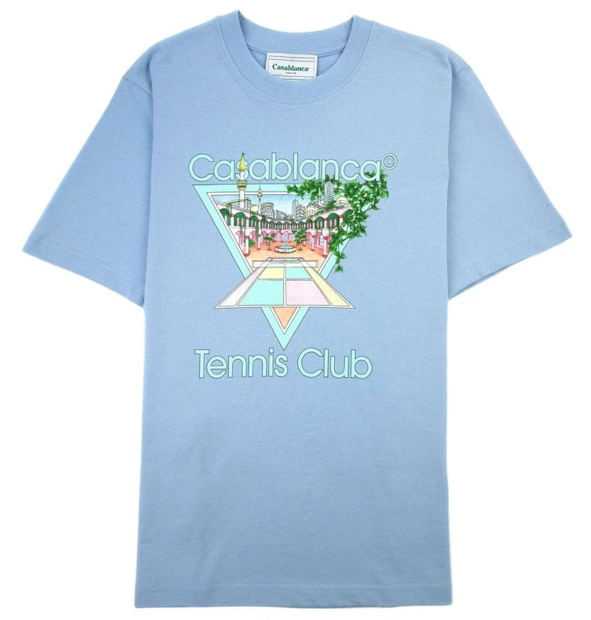 Casablanca T-shirt & Top Light Blue Man