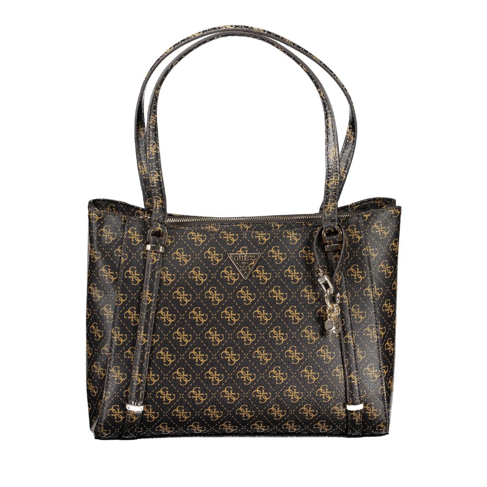 Guess Jeans – Handtasche aus Polyethylen in Braun