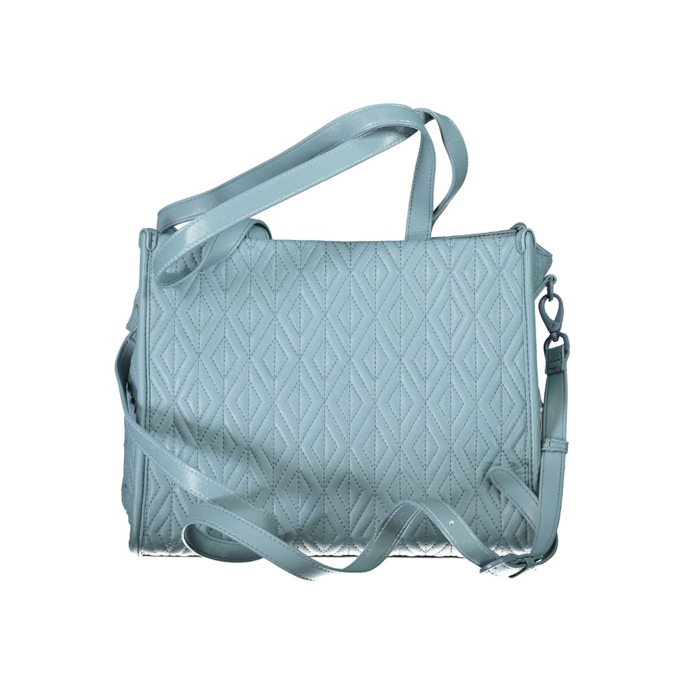 Mario Valentino Blaue Polyesterhandtasche