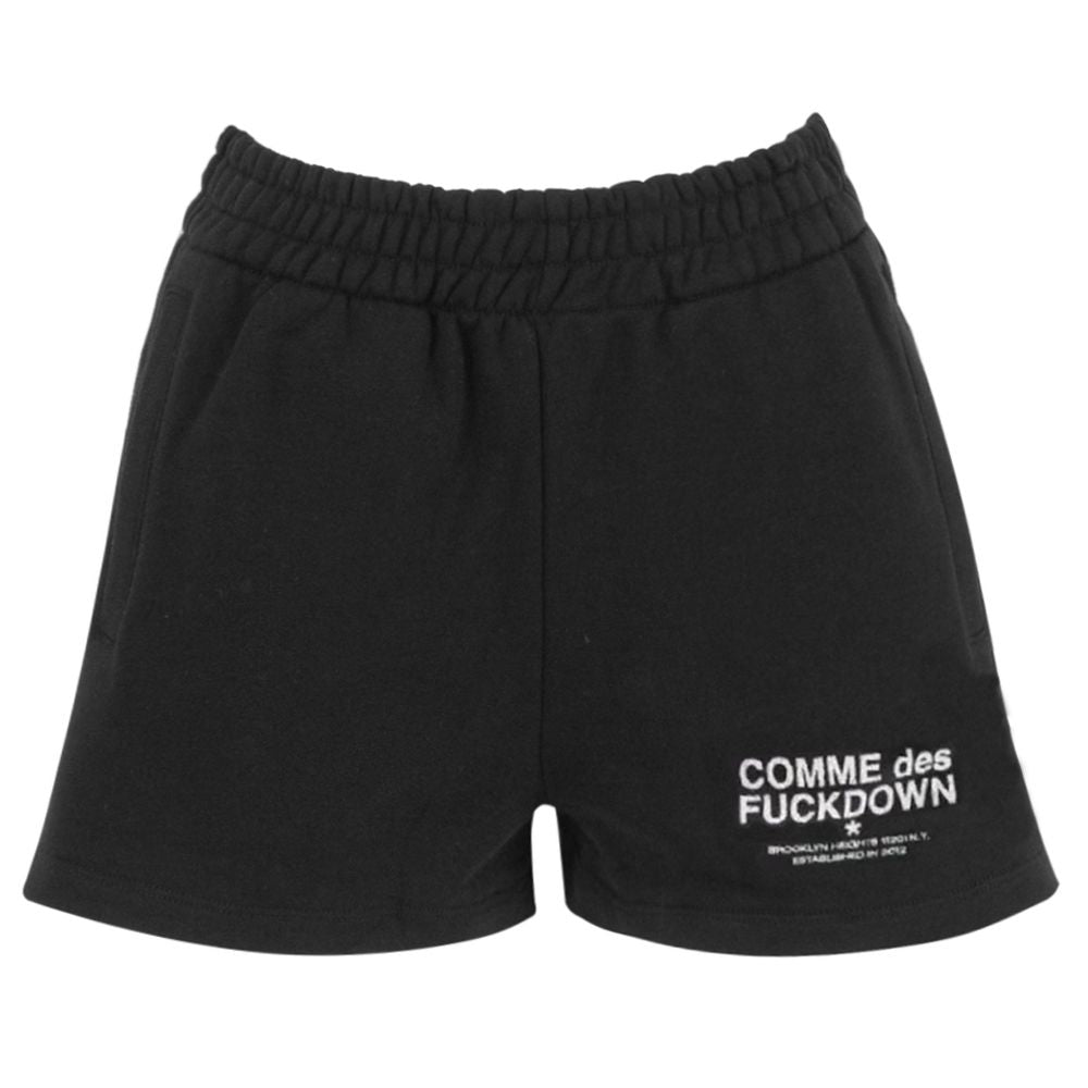 Comme Des Fuckdown – Schwarze Baumwollshorts