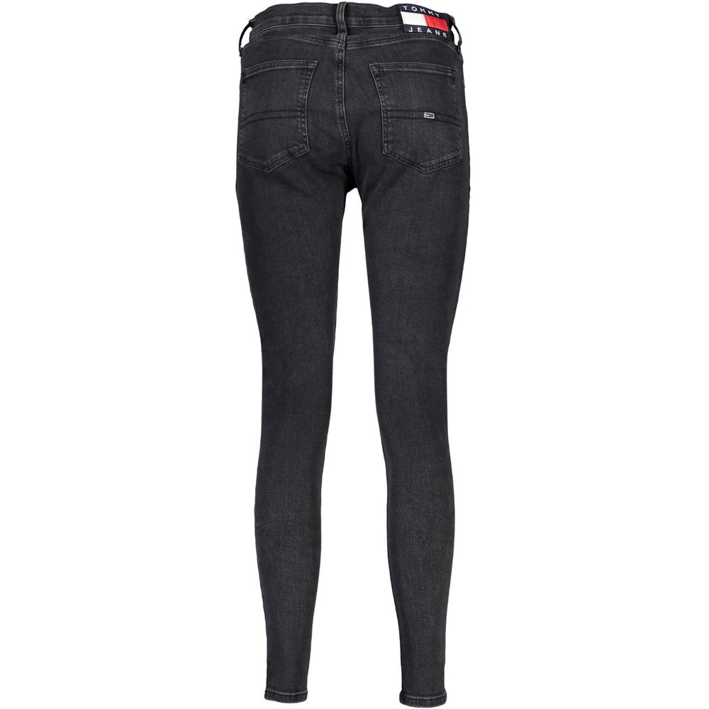 Jean et pantalon en coton noir Tommy Hilfiger