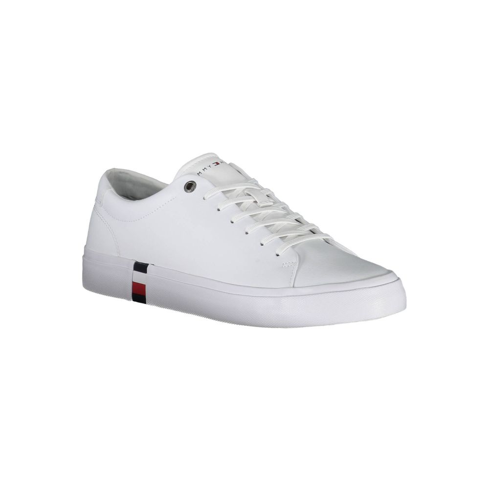 Tommy Hilfiger – Weiße Polyester-Sneaker