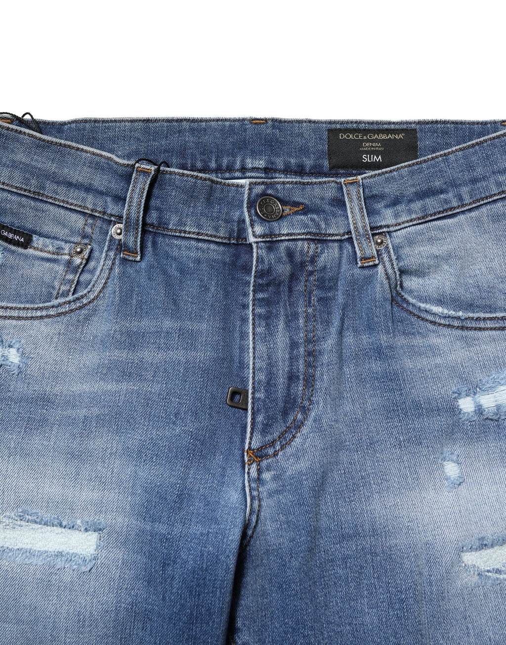 Dolce &amp; Gabbana – Skinny-Jeans aus gewaschener Baumwolle in Blau für Herren