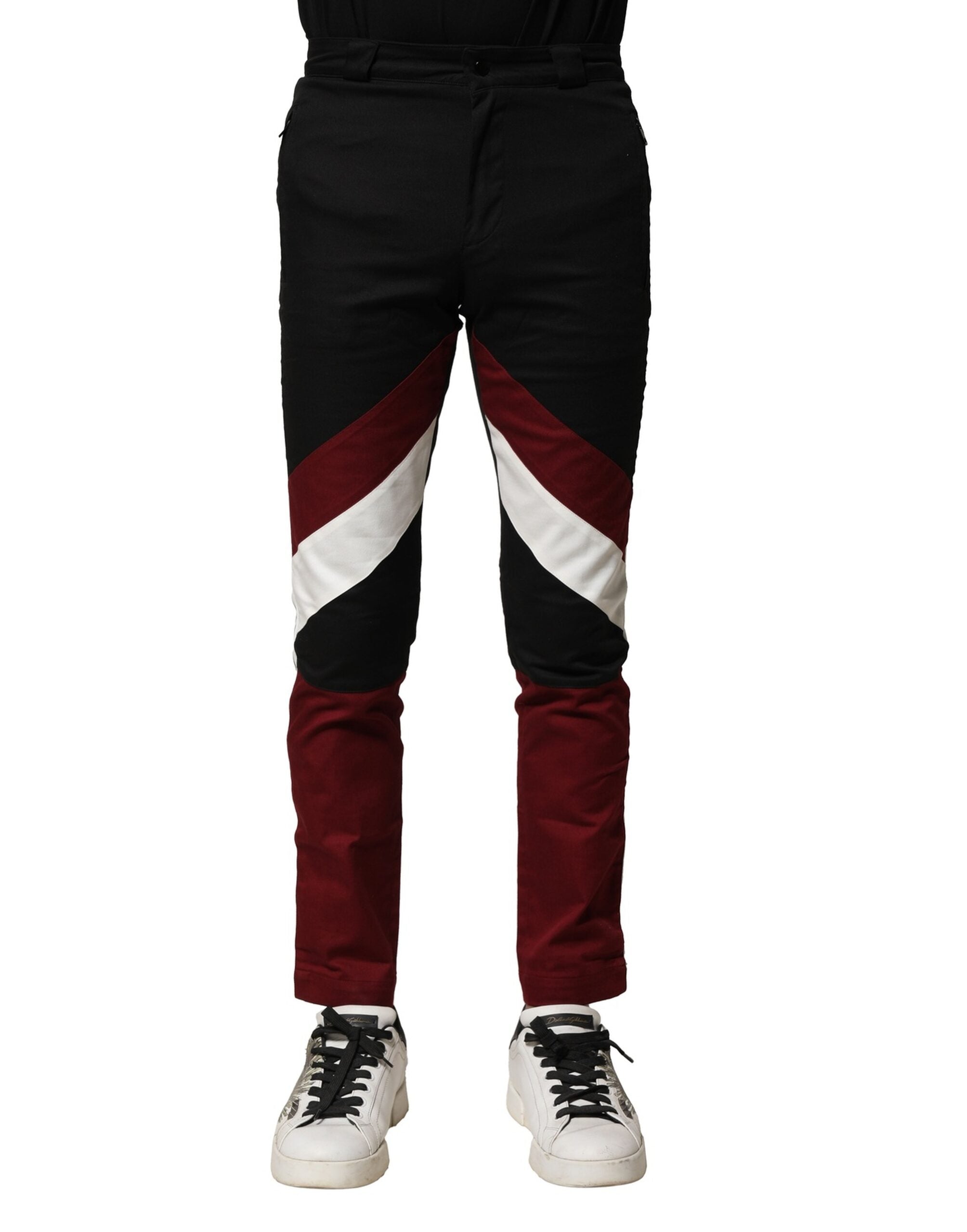 Pantalon de jogging en coton multicolore Dolce &amp; Gabbana pour homme