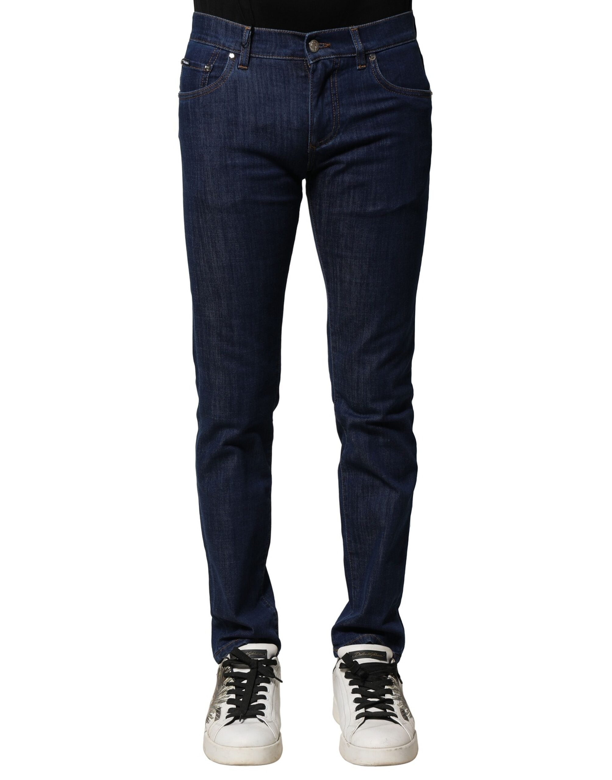 Jean skinny en coton stretch bleu Dolce &amp; Gabbana pour homme