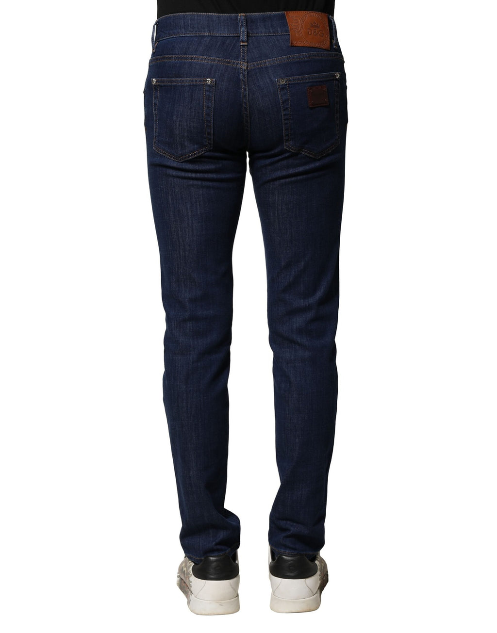 Dolce &amp; Gabbana Blaue Skinny Jeans aus Baumwollstretch für Herren