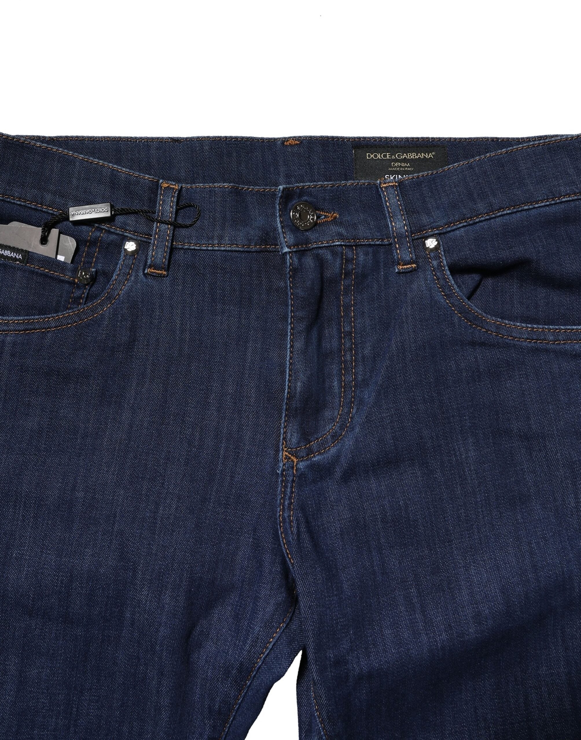 Jean skinny en coton stretch bleu Dolce &amp; Gabbana pour homme