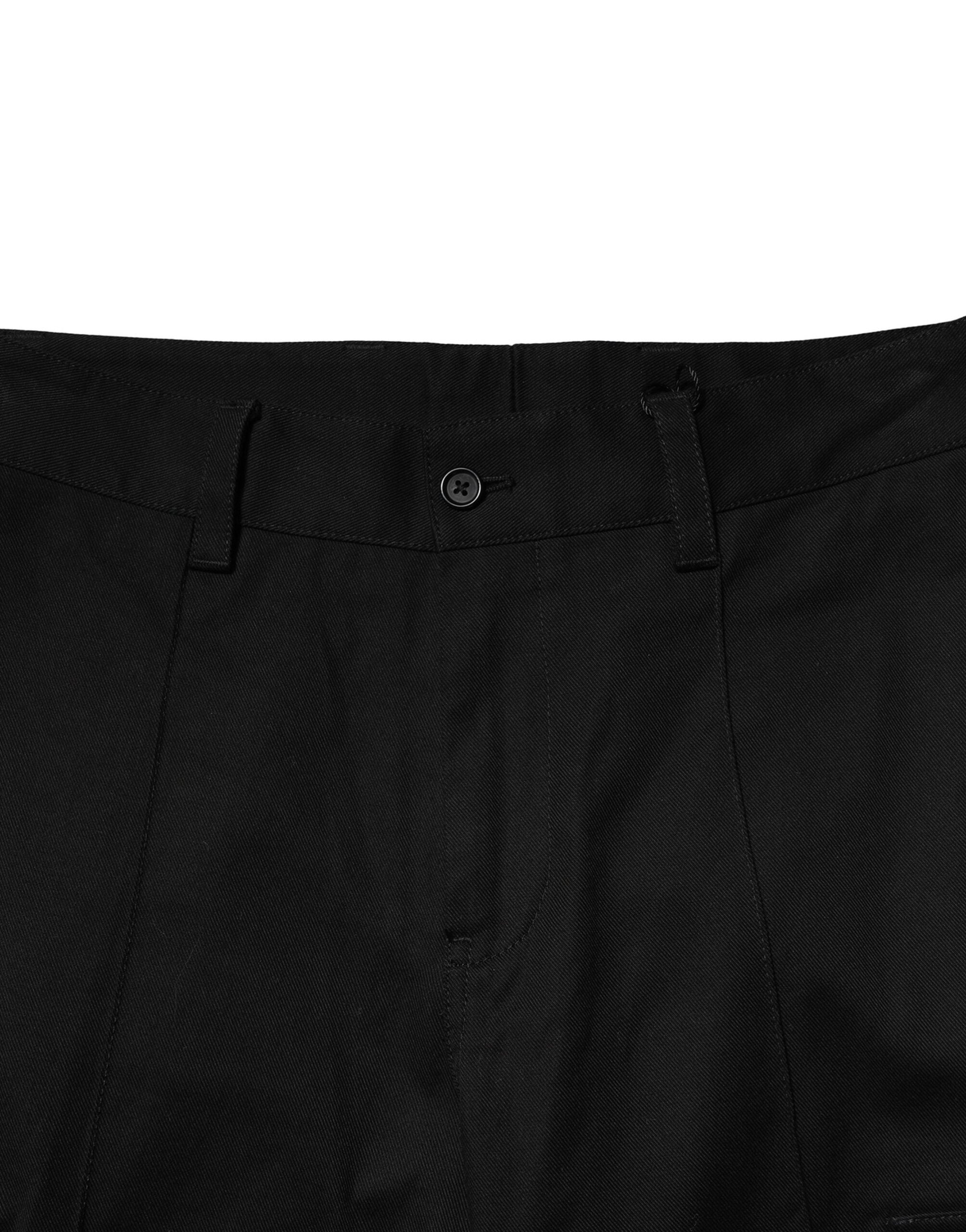 Pantalon de jogging cargo en coton noir Dolce &amp; Gabbana pour homme