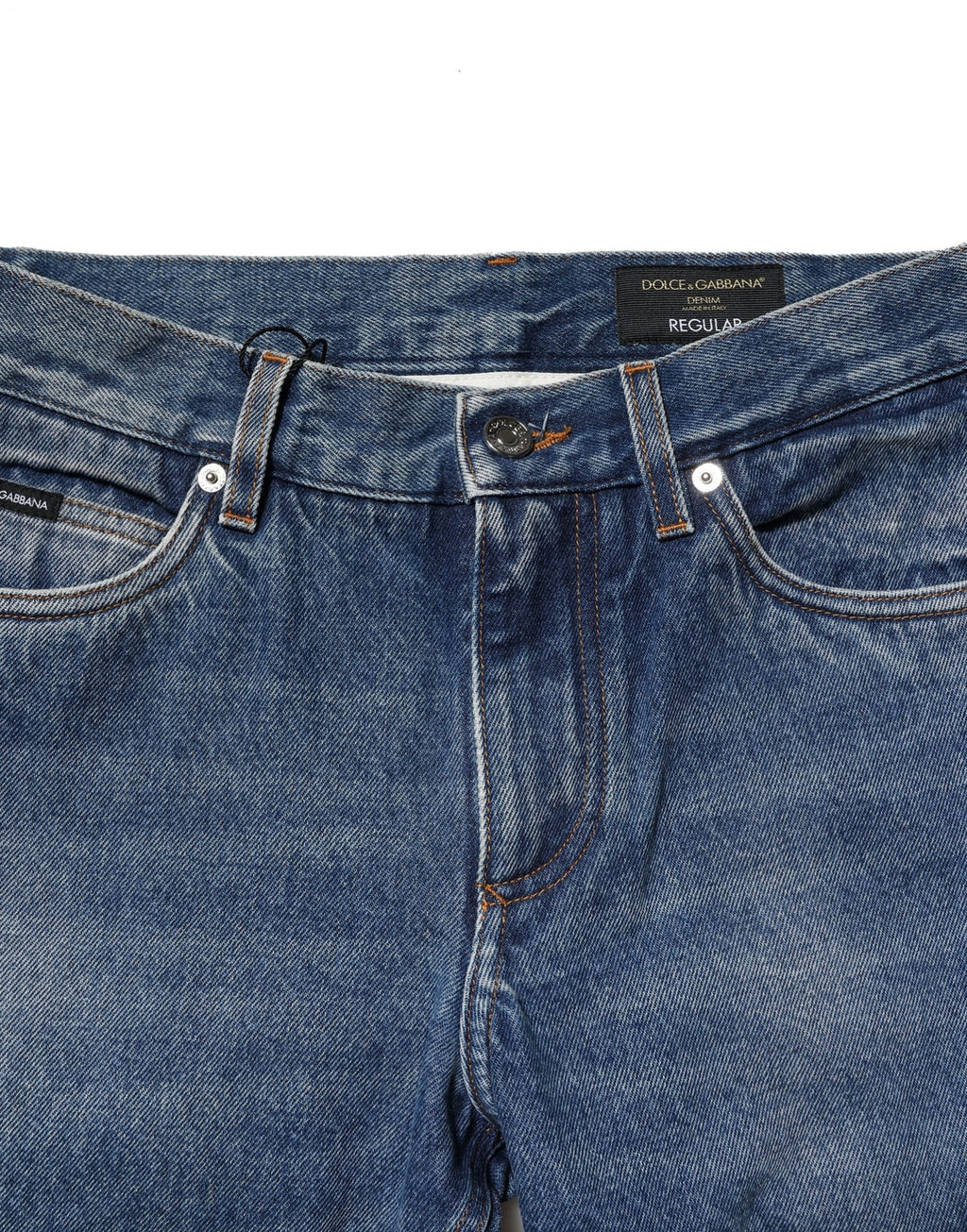 Dolce &amp; Gabbana Herren Jeans in Slim Fit aus Stretch-Baumwolle in Blau