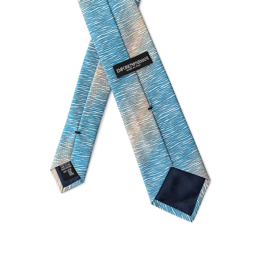 Cravates et nœud papillon en soie multicolore Emporio Armani
