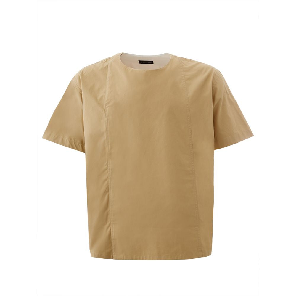 T-shirt en coton marron Emporio Armani