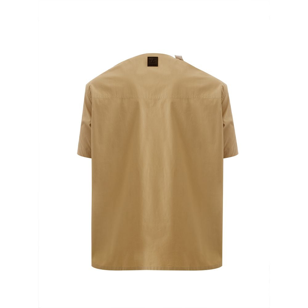 T-shirt en coton marron Emporio Armani