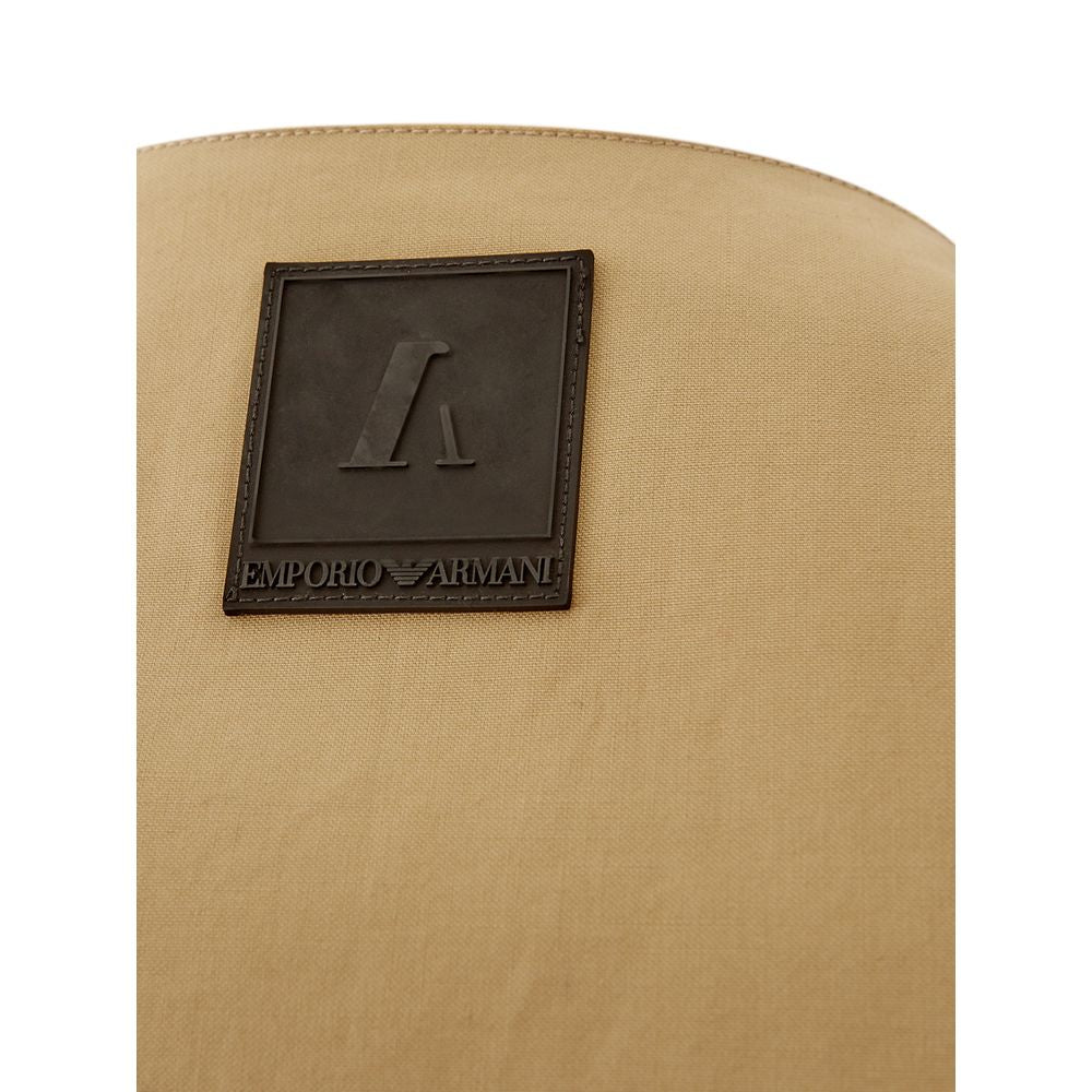 T-shirt en coton marron Emporio Armani
