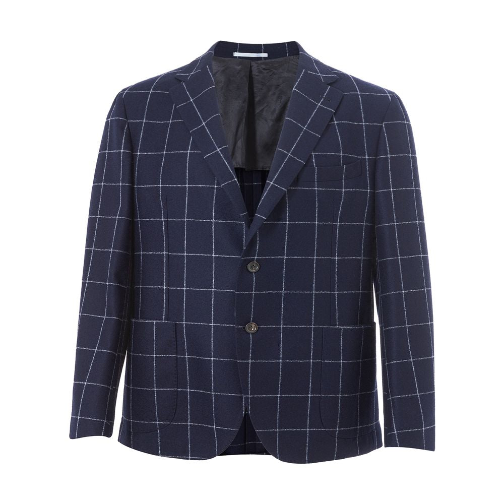 Malo Blaue Wolljacke