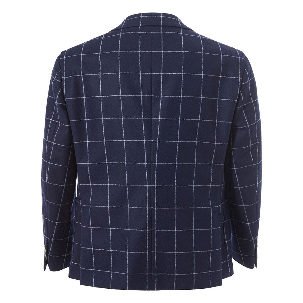 Veste en laine bleue Malo