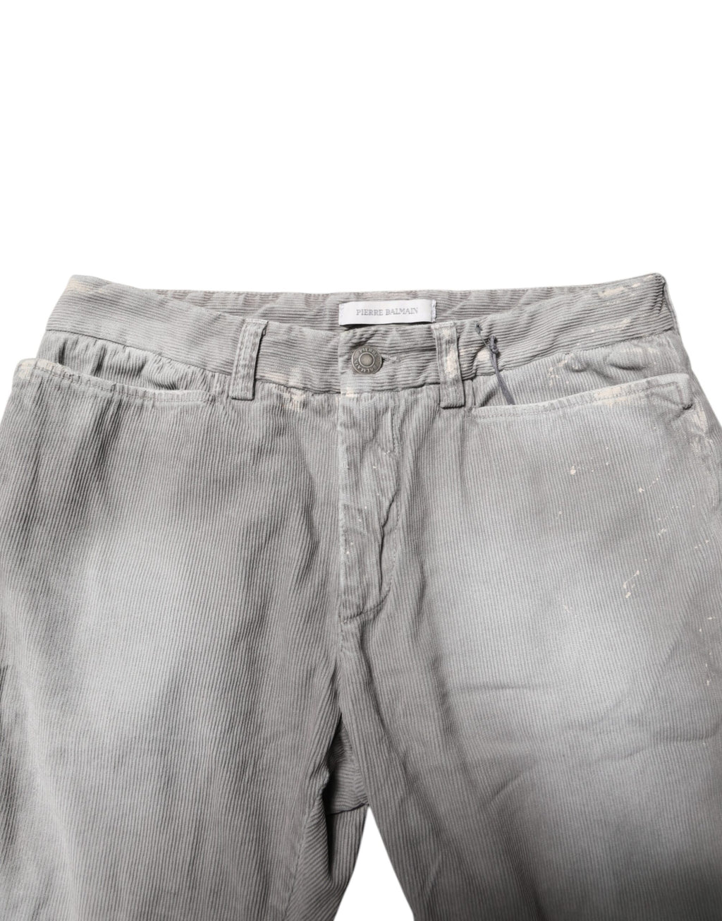 Jean skinny délavé gris clair Balmain pour homme