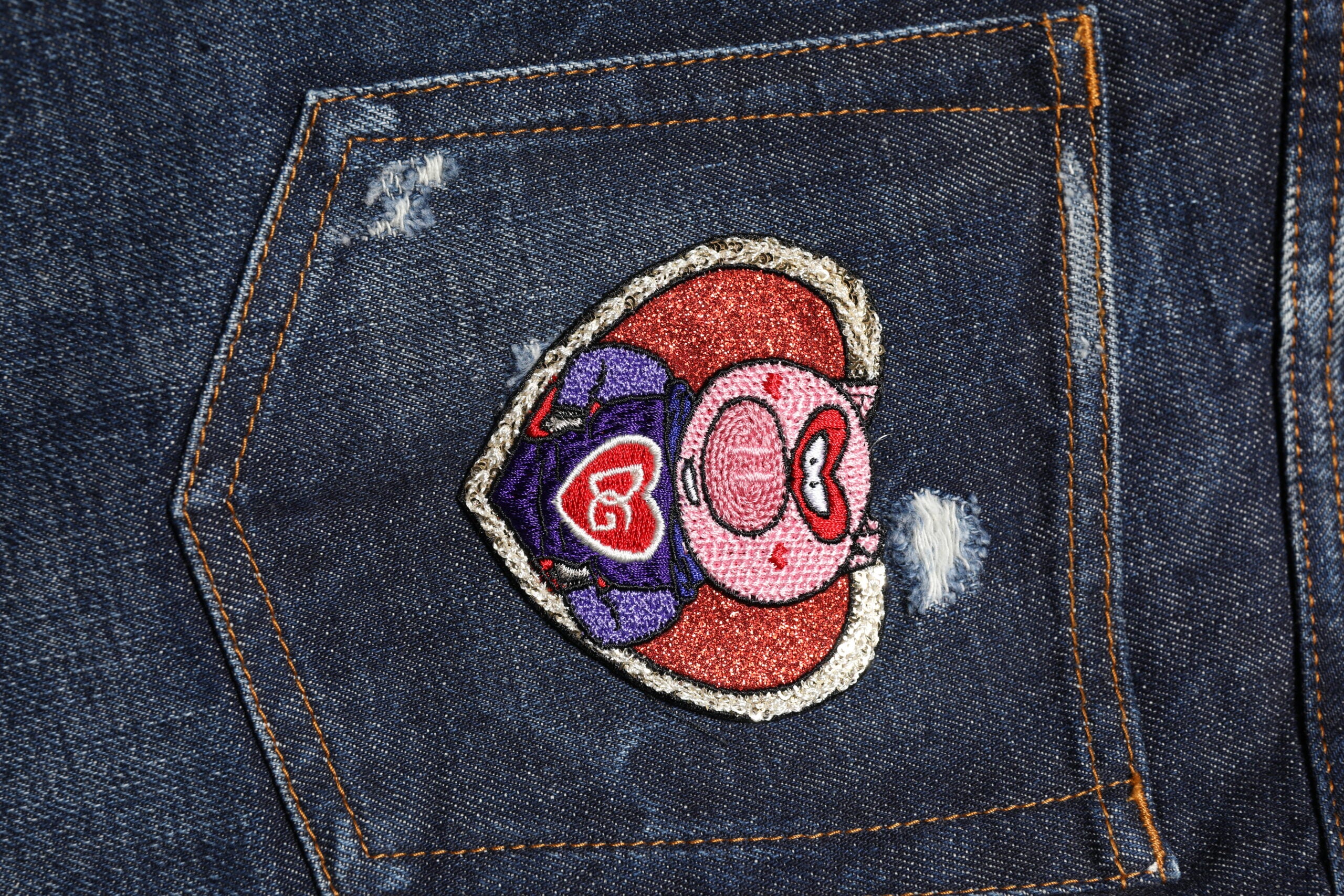 Jean skinny bleu foncé en denim déchiré Dolce &amp; Gabbana